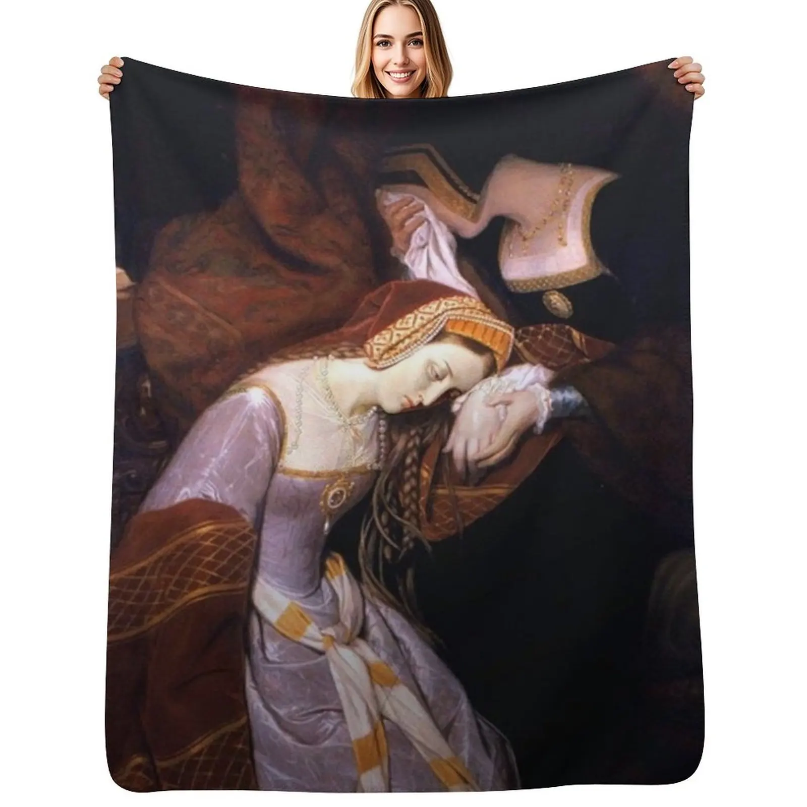 Anne Boleyn in the Tower by Edouard Cibot | The six Throw Blanket Portable Lightweight Blanket for Travel Camping
Anne Boleyn in the Tower by Edouard Cibot | The six Throw Blanket Portable Lightweight Blanket for Travel Camping
