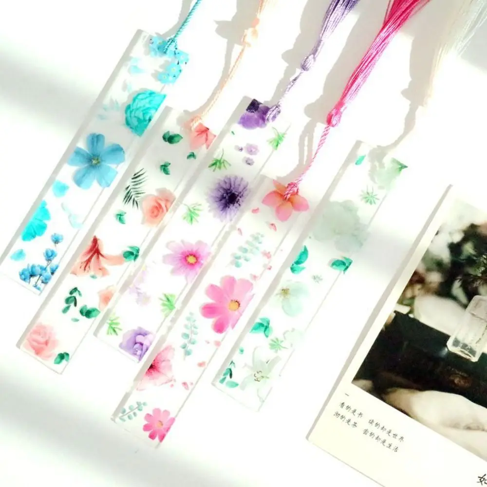 Transparent Acrylic Reading Bookmark Flower Vintage Bookclip Cute With Colorful Tassel Book Page Marker Graduation Gift
Transparent Acrylic Reading Bookmark Flower Vintage Bookclip Cute With Colorful Tassel Book Page Marker Graduation Gift