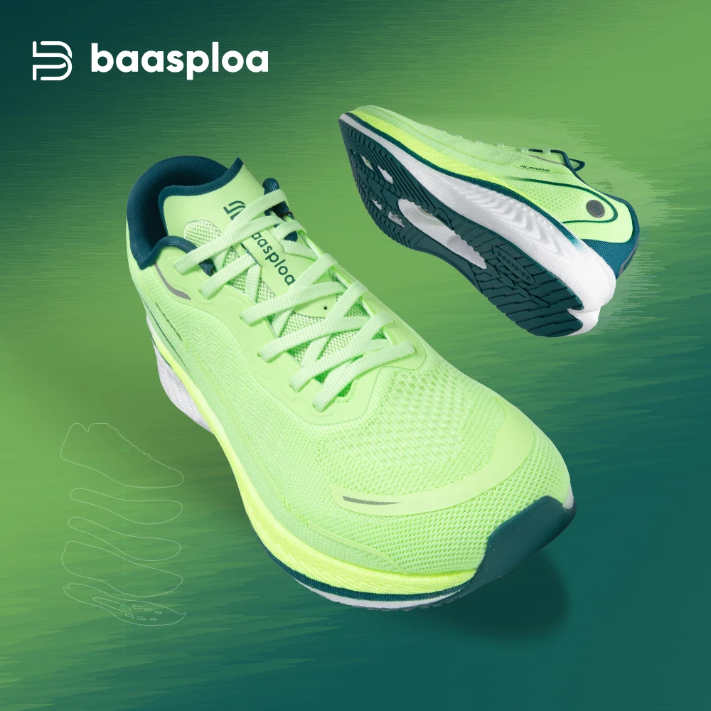 Baasploa Men Sport Shoes Mesh Breathable Lightweight Professional Training Running Shoes Male Carbon Plate Cushioning Elasticity
Baasploa Men Sport Shoes Mesh Breathable Lightweight Professional Training Running Shoes Male Carbon Plate Cushioning Elasticity