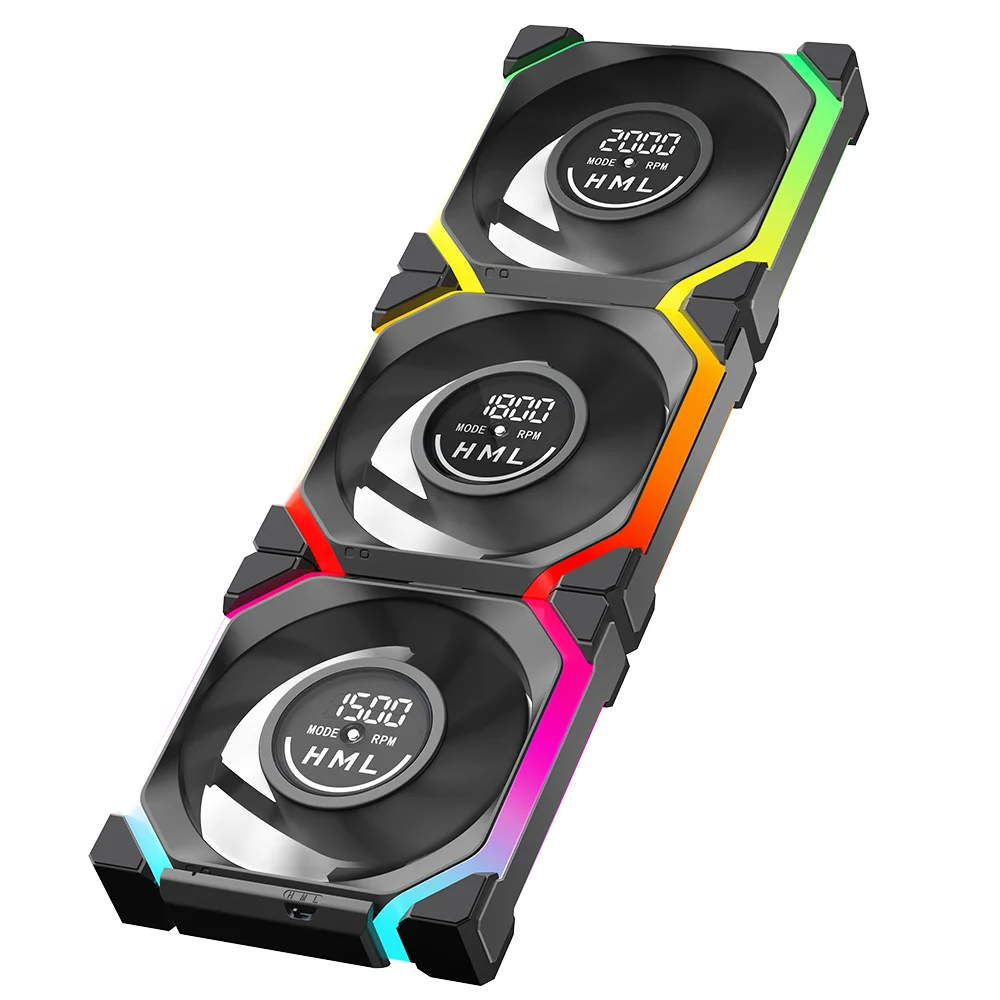 Galaxy V2 Ventilador Fan Speed Display Modular Wireless Splicing cpu air cooler kit fans ARGB 120mm
Galaxy V2 Ventilador Fan Speed Display Modular Wireless Splicing cpu air cooler kit fans ARGB 120mm