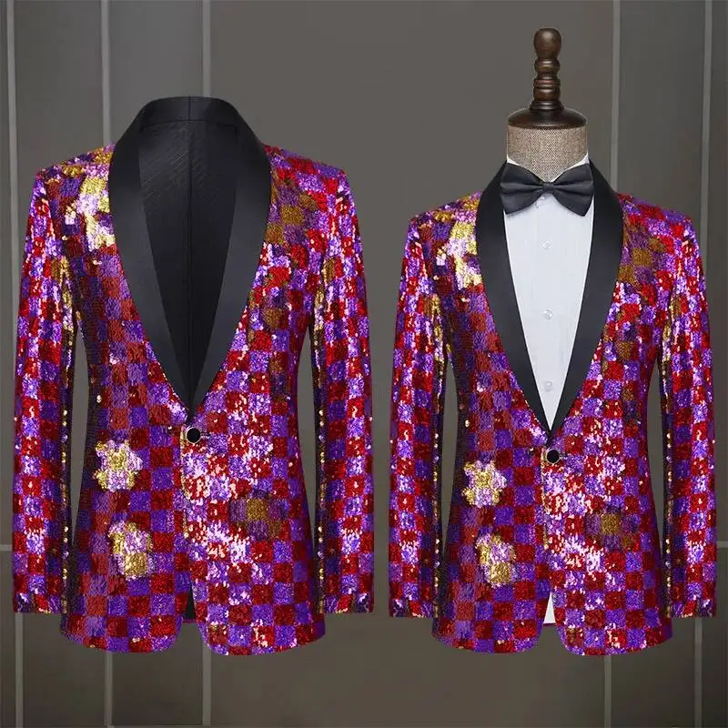 Singers, Performance Men, Costumes For Plaid Sequins, Slim Fit Fashion Show Hosts, Suit Jackets, Art Exam Dresses
Singers, Performance Men, Costumes For Plaid Sequins, Slim Fit Fashion Show Hosts, Suit Jackets, Art Exam Dresses