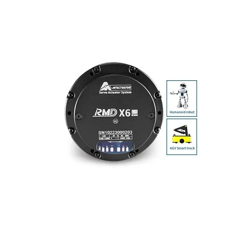 Драйвер серводвигателя RMD-X6 1:6 V2 48 В, электродвигатель с шестерней, плоский экзоскелетный двигатель робота
Драйвер серводвигателя RMD-X6 1:6 V2 48 В, электродвигатель с шестерней, плоский экзоскелетный двигатель робота