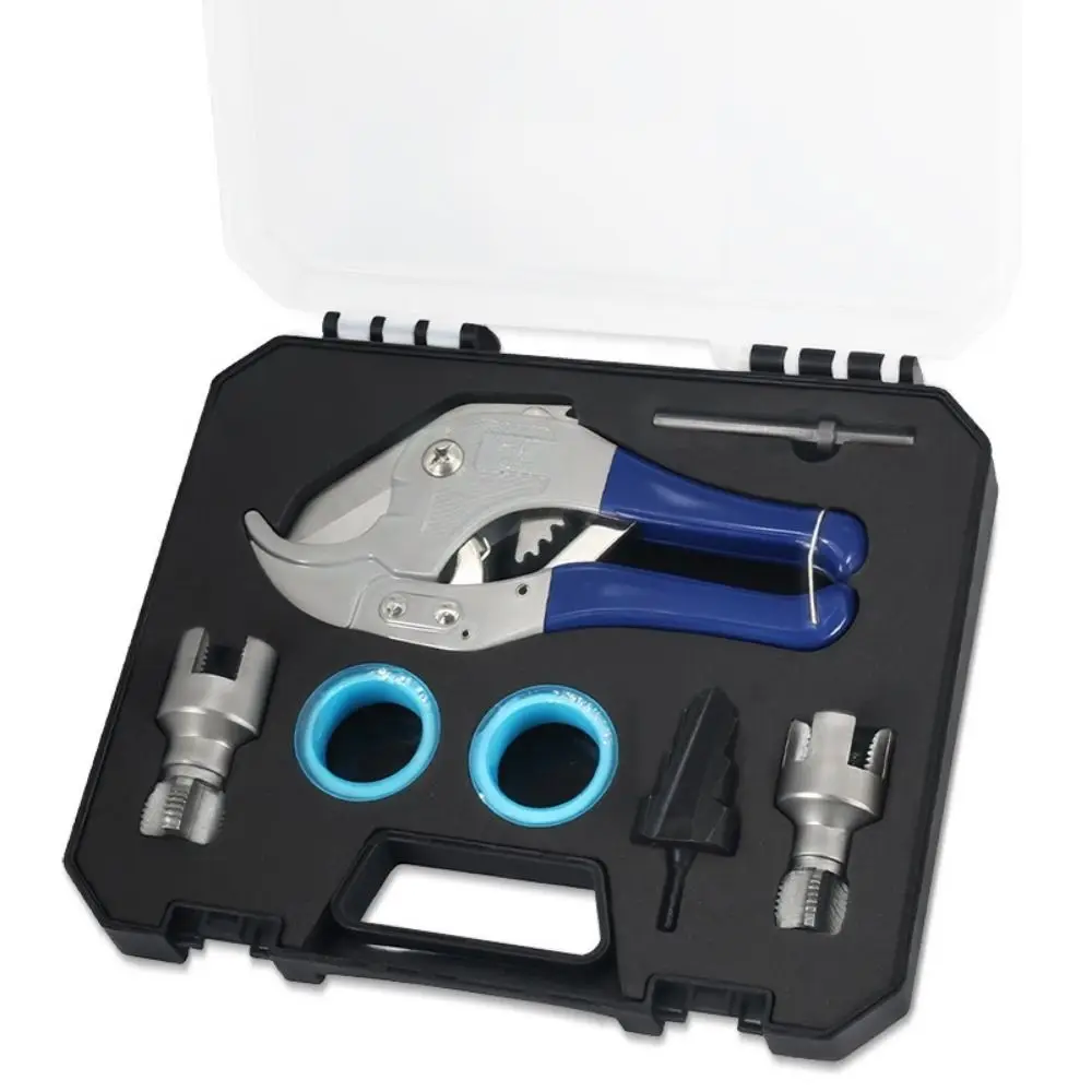 Полный набор для нарезания резьбы, 7 шт./компл., набор для нарезания резьбы для труб PPR, внутренние внешние метчики, штампы, развертка, комплект для сантехнических труб PPR
Полный набор для нарезания резьбы, 7 шт./компл., набор для нарезания резьбы для труб PPR, внутренние внешние метчики, штампы, развертка, комплект для сантехнических труб PPR