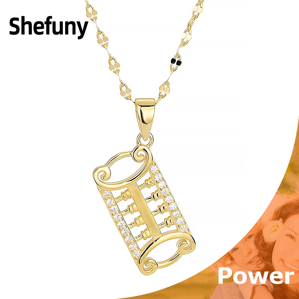 925 Sterling Silver Abacus Pendant Chain White Cubic Zirconia Dream Come True Necklace For Women Fine Jewelry Anniversary Gift
925 Sterling Silver Abacus Pendant Chain White Cubic Zirconia Dream Come True Necklace For Women Fine Jewelry Anniversary Gift