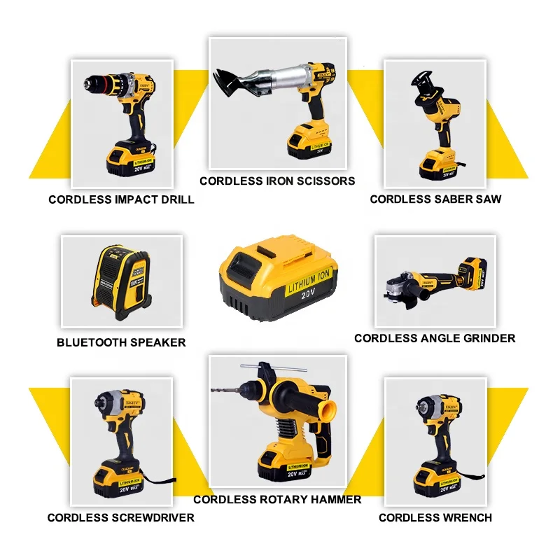 HotEKIIV 21V Drill Cordless Power Tool Kit Jig Saw Impact Wrench Sander Heat Gun Air Pump Angle Grinder Electric Hammer Tool Set
HotEKIIV 21V Drill Cordless Power Tool Kit Jig Saw Impact Wrench Sander Heat Gun Air Pump Angle Grinder Electric Hammer Tool Set