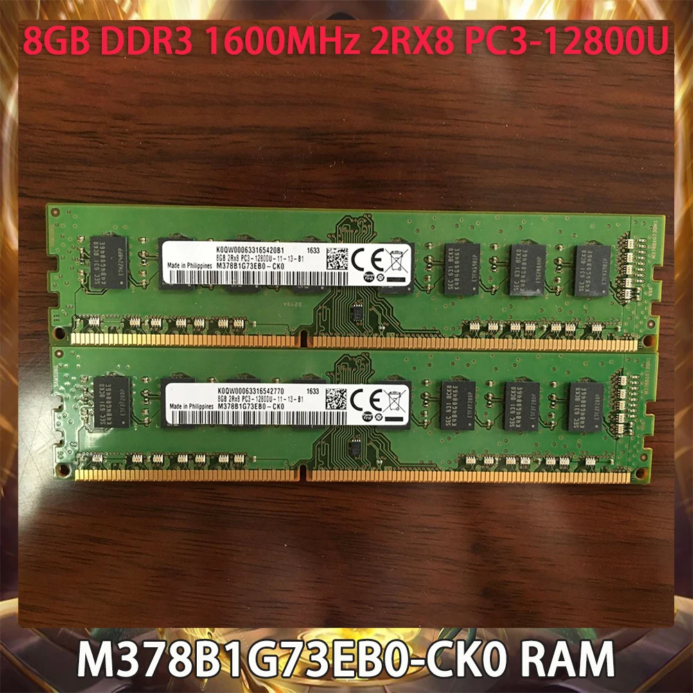 M378B1G73EB0-CK0 RAM For Samsung 8GB DDR3 1600MHz 2RX8 PC3-12800U Desktop Memory Works Perfectly Fast Ship High Quality
M378B1G73EB0-CK0 RAM For Samsung 8GB DDR3 1600MHz 2RX8 PC3-12800U Desktop Memory Works Perfectly Fast Ship High Quality