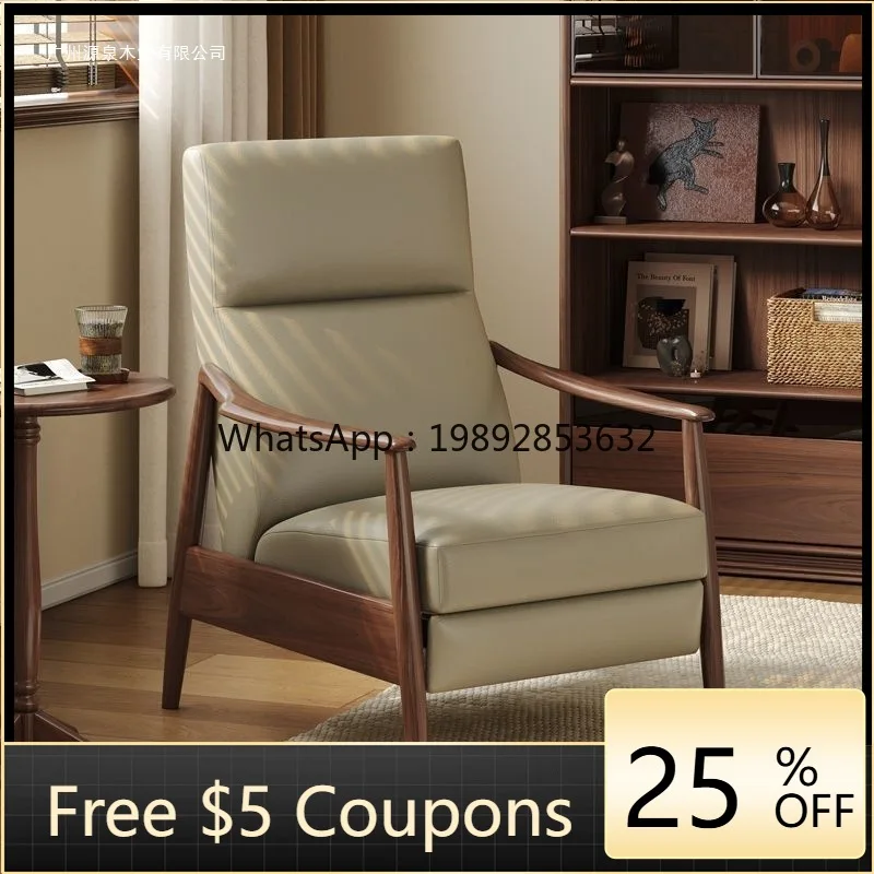 YFY Nordic Solid Wood Functional Sofa Chair Black Walnut Simple Living Room Adjustable Cat Scratching Leather Recliner
YFY Nordic Solid Wood Functional Sofa Chair Black Walnut Simple Living Room Adjustable Cat Scratching Leather Recliner