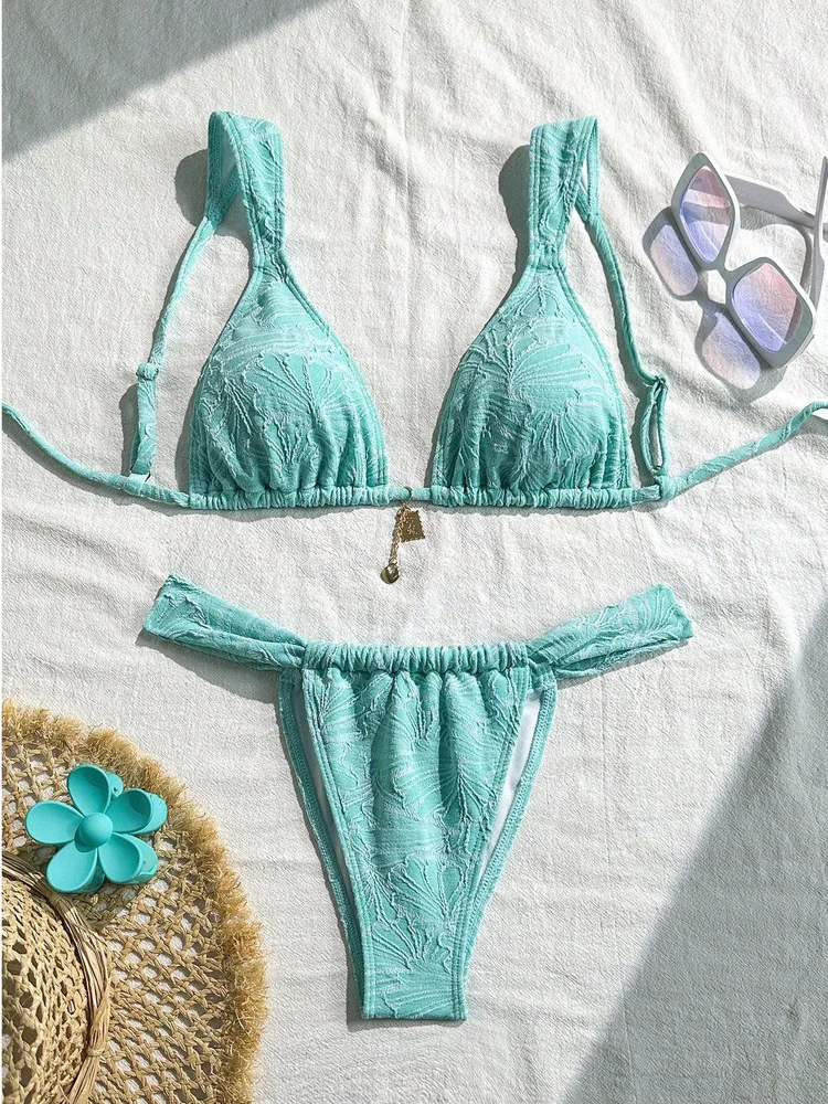 2026 New Sexy Solid Color Two-piece Bikini Woman Summer Metal Accessories Beach Vacation Swimsuit
2026 New Sexy Solid Color Two-piece Bikini Woman Summer Metal Accessories Beach Vacation Swimsuit