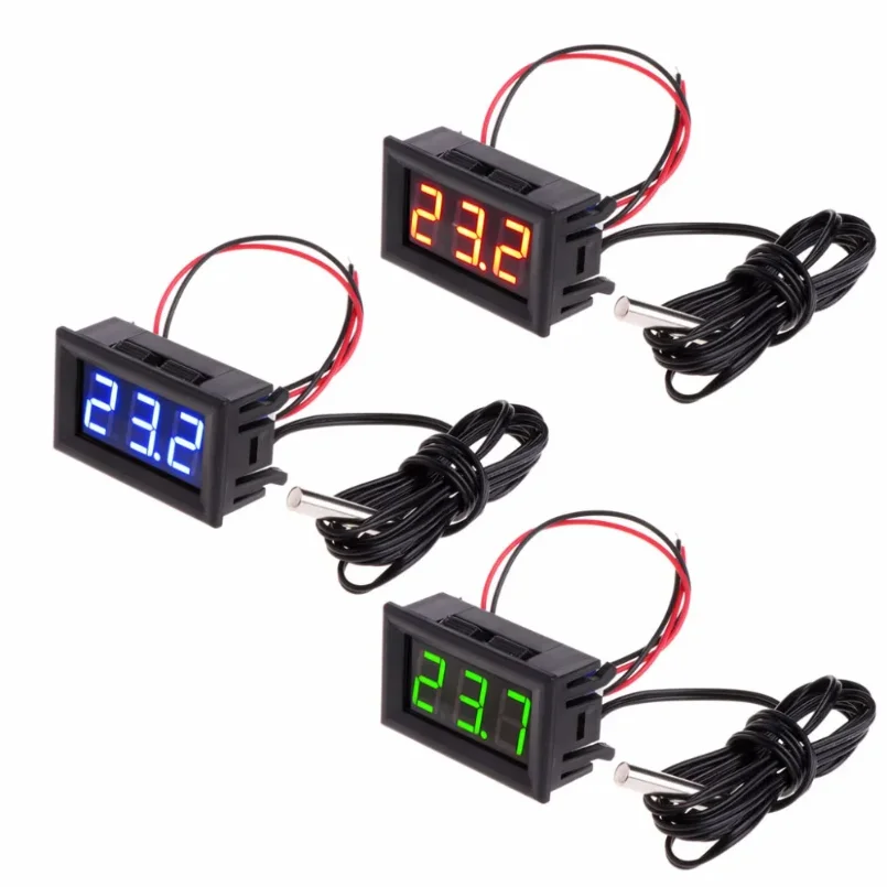 LED Digital Thermometer Car Indoor Outdoor Incubator Acquarium Temperature Sensor Meter Weather Station Monitor
LED Digital Thermometer Car Indoor Outdoor Incubator Acquarium Temperature Sensor Meter Weather Station Monitor