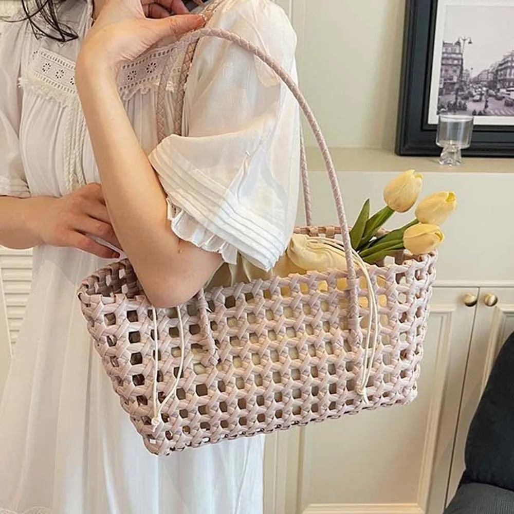 Lightweight Woven Basket Bag Breathable Vibrant Colors Hollow Out Tote Soft Handle Inner Pouch Handmade Handbag Grocery Shopping
Lightweight Woven Basket Bag Breathable Vibrant Colors Hollow Out Tote Soft Handle Inner Pouch Handmade Handbag Grocery Shopping