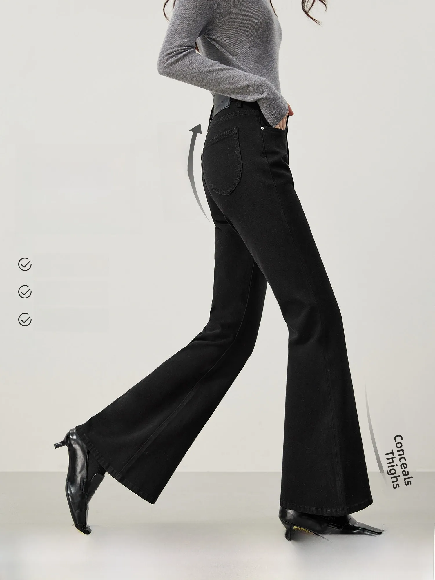 High Waist Four Way Stretch Slimming Denim Jeans Women's Micro Flared Supermodel Pants Casual Style Cotton Fabric Jeans
High Waist Four Way Stretch Slimming Denim Jeans Women's Micro Flared Supermodel Pants Casual Style Cotton Fabric Jeans