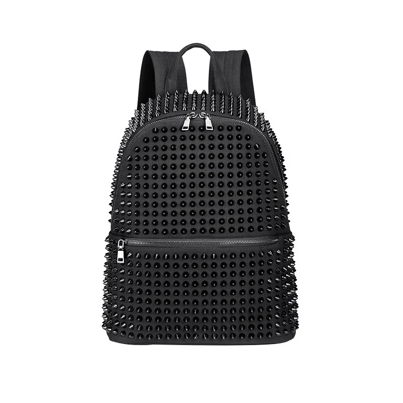 SHELKSBAG Рюкзак на молнии с заклепками Холщовая сумка в готическом стиле в стиле панк Рюкзак унисекс Повседневный рюкзак Модные дорожные черные школьные сумки с шипами
SHELKSBAG Рюкзак на молнии с заклепками Холщовая сумка в готическом стиле в стиле панк Рюкзак унисекс Повседневный рюкзак Модные дорожные черные школьные сумки с шипами