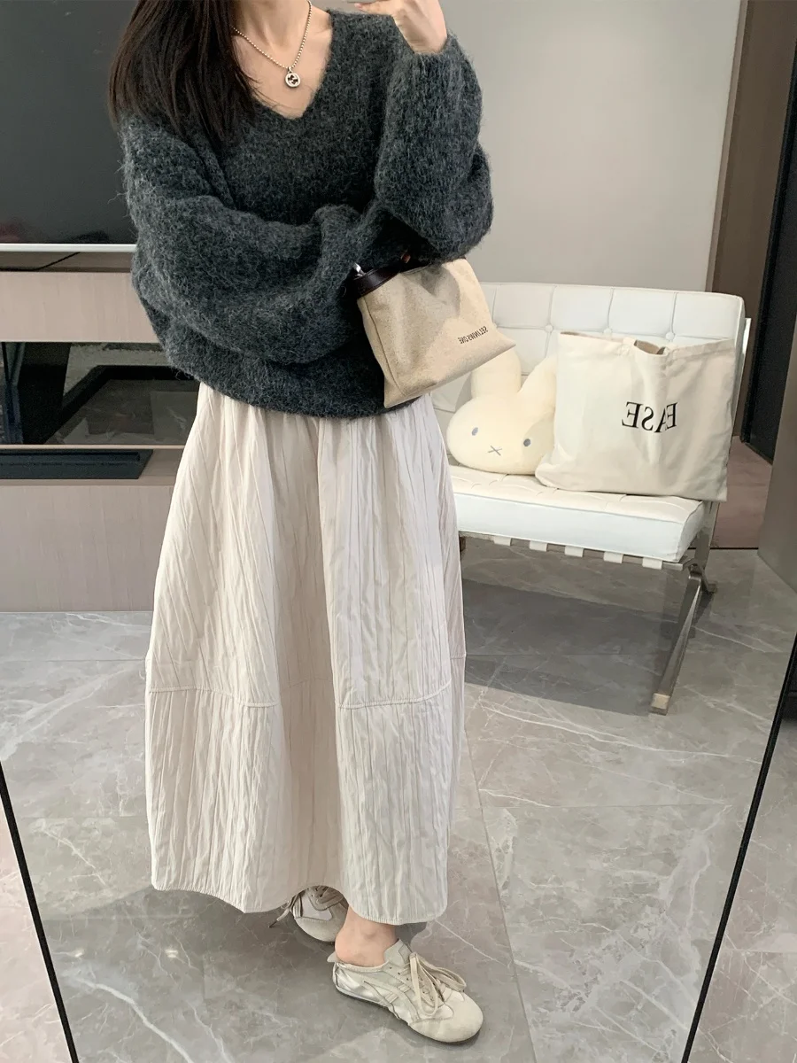 Korean Sle High Waist Cotton f Skirt Clean Rice White Bloomer Skirt Fine Texture Cotton Sensation Daily Wear
Korean Sle High Waist Cotton f Skirt Clean Rice White Bloomer Skirt Fine Texture Cotton Sensation Daily Wear