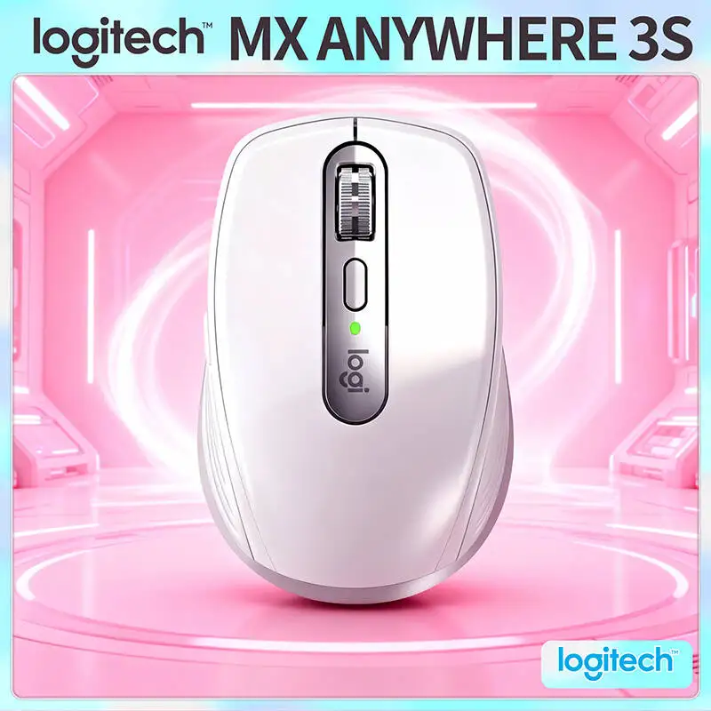 Logitech MX Anywhere 3S Travel Mouse - 8K DPI, MagSpeed Hyper-Scroll, Silent Buttons, Multi-OS Support, USB-C Quick Charge