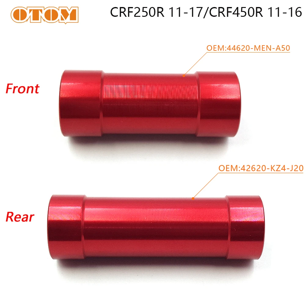 OTOM Motorcycle Accessories For HONDA CRF250R CRF450R Front Rear Wheel Hub Liner Tube Distance Collar Bearing Spacer CNC
OTOM Motorcycle Accessories For HONDA CRF250R CRF450R Front Rear Wheel Hub Liner Tube Distance Collar Bearing Spacer CNC