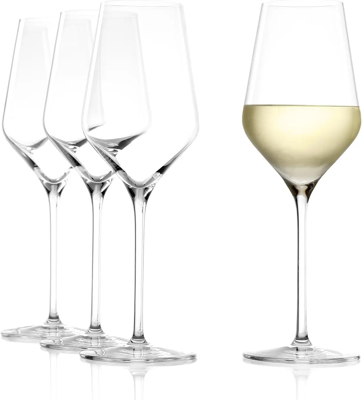 Premium White Wine Glasses Set of 4, 13.75 oz – Elegant Crystal Goblets, Dishwasher Safe, Made in Germany
Premium White Wine Glasses Set of 4, 13.75 oz – Elegant Crystal Goblets, Dishwasher Safe, Made in Germany