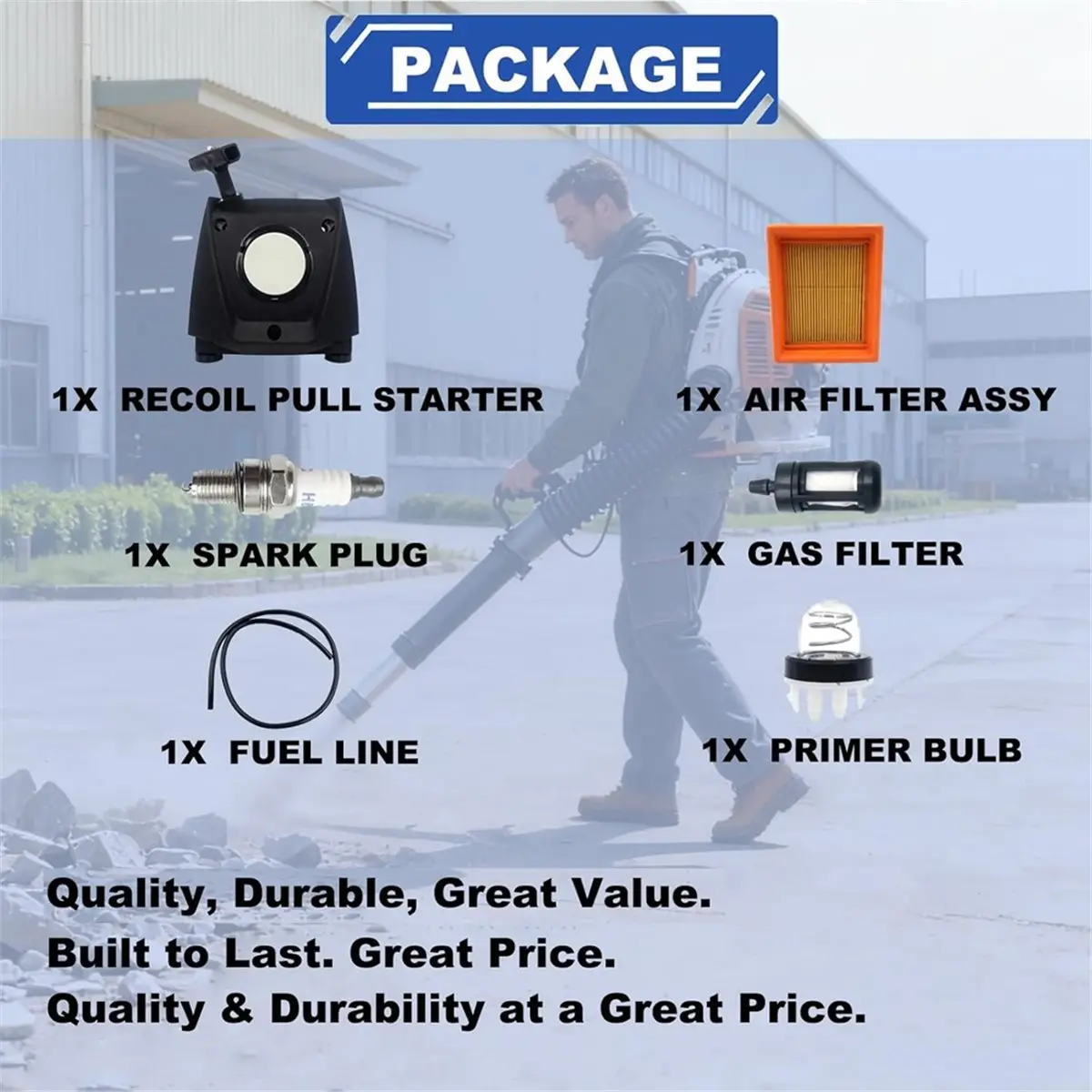 【AT48】 НОВЫЙ полный комплект для BR800 BR800X 4283-190-4001 с воздушным фильтром и комплектом для воздуходувки-пылесоса
【AT48】 НОВЫЙ полный комплект для BR800 BR800X 4283-190-4001 с воздушным фильтром и комплектом для воздуходувки-пылесоса