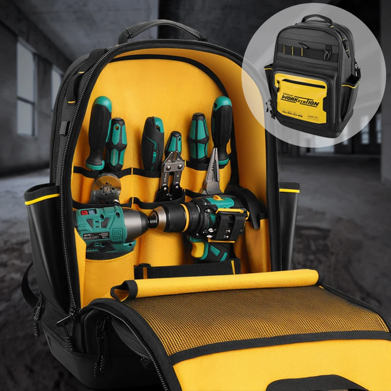 GREENER Tool Backpack Large Capacity Electrical Tool Storage Bag Multifunctional Hardware Tools Organizer Bags Thick Tools Bags
GREENER Tool Backpack Large Capacity Electrical Tool Storage Bag Multifunctional Hardware Tools Organizer Bags Thick Tools Bags