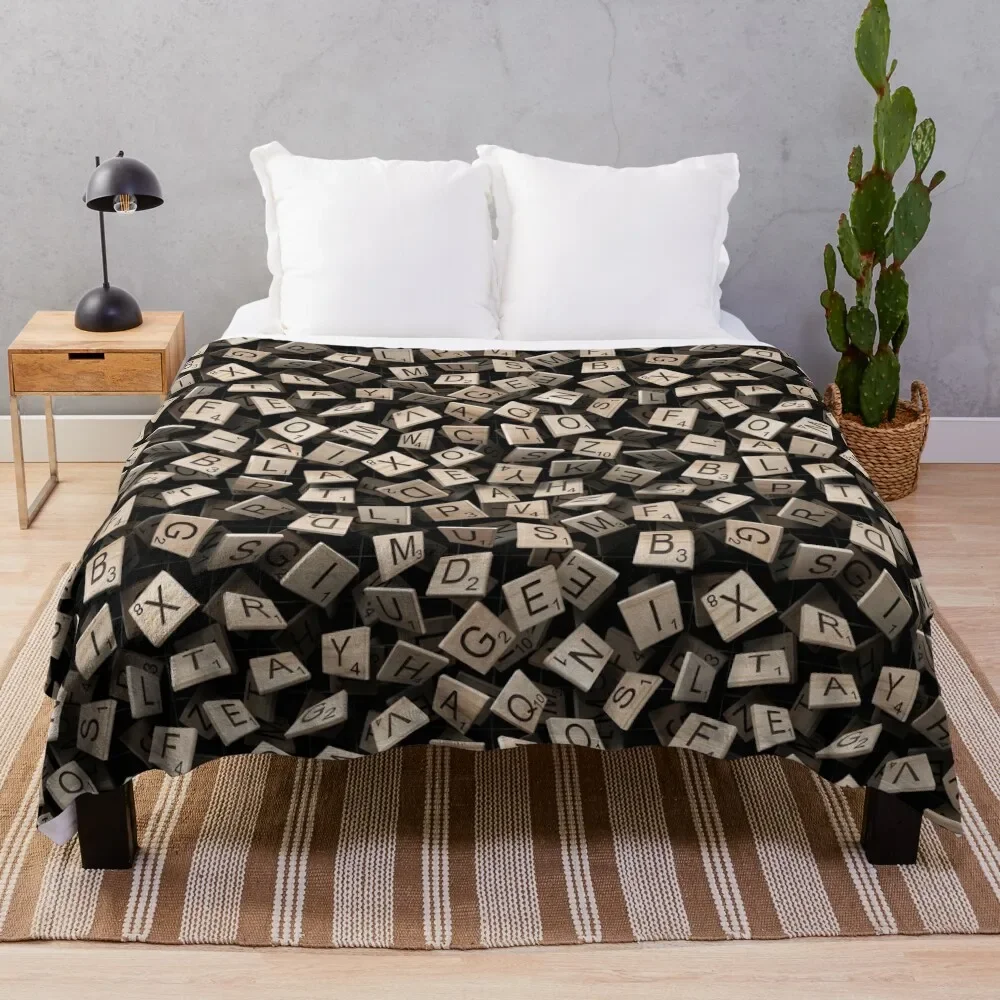 Scrabble Tile Madness Pattern Throw Blanket Soft Plush Blanket as Housewarming Gift
Scrabble Tile Madness Pattern Throw Blanket Soft Plush Blanket as Housewarming Gift