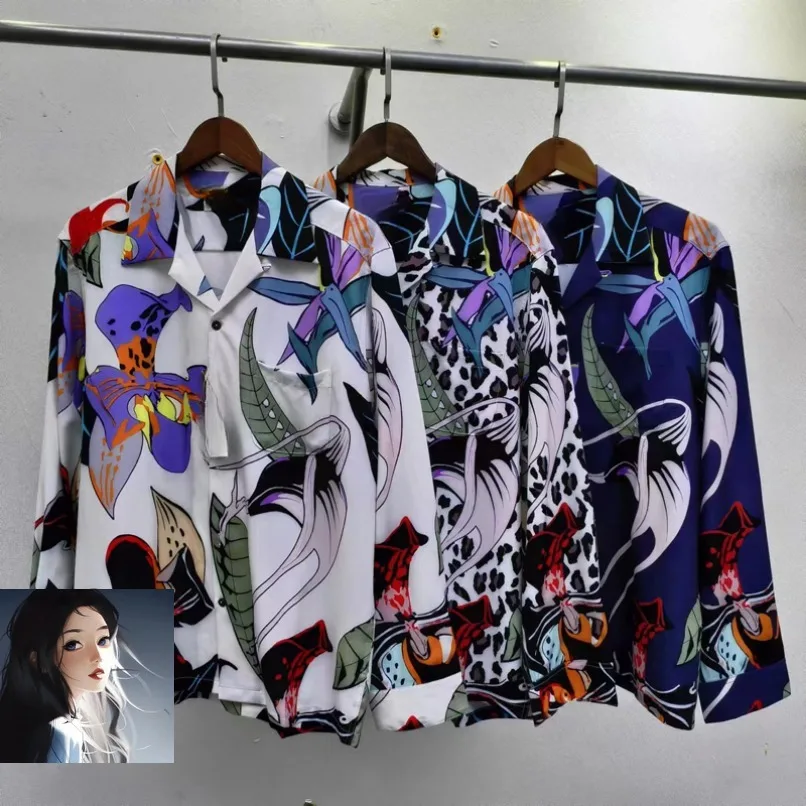 Colorful Floral Print Wacko Maria Long Sleeve Shirt Japan Men Women Hawaii Beach Loose Holiday Shirts Clothes
Colorful Floral Print Wacko Maria Long Sleeve Shirt Japan Men Women Hawaii Beach Loose Holiday Shirts Clothes