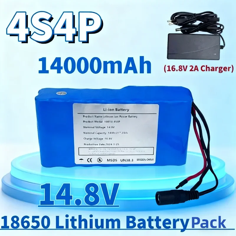 Литиевая аккумуляторная батарея 14,8В 14Ач 18650, 4S4P, 207,2Втч, 16,8В, для светодиодного фонаря для ночной рыбалки, нагревателя, шахтерской лампы, усилителя, с BMS
Литиевая аккумуляторная батарея 14,8В 14Ач 18650, 4S4P, 207,2Втч, 16,8В, для светодиодного фонаря для ночной рыбалки, нагревателя, шахтерской лампы, усилителя, с BMS