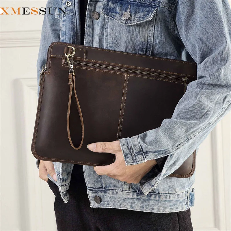 XMESSUN New Trendy Soft Leather Clutch Bag,Fashion Design Macbookpro14 Protective Case, Laptop Leather Inner Liner Bag
XMESSUN New Trendy Soft Leather Clutch Bag,Fashion Design Macbookpro14 Protective Case, Laptop Leather Inner Liner Bag