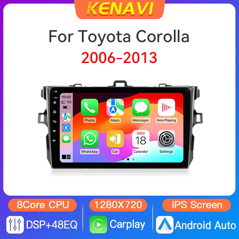 Car Stereo Radio Multimedia Player For Toyota Corolla E140/150 2006-2013 GPS RDS Carplay Android Auto 2 din Head Unit IPS Screen
Car Stereo Radio Multimedia Player For Toyota Corolla E140/150 2006-2013 GPS RDS Carplay Android Auto 2 din Head Unit IPS Screen