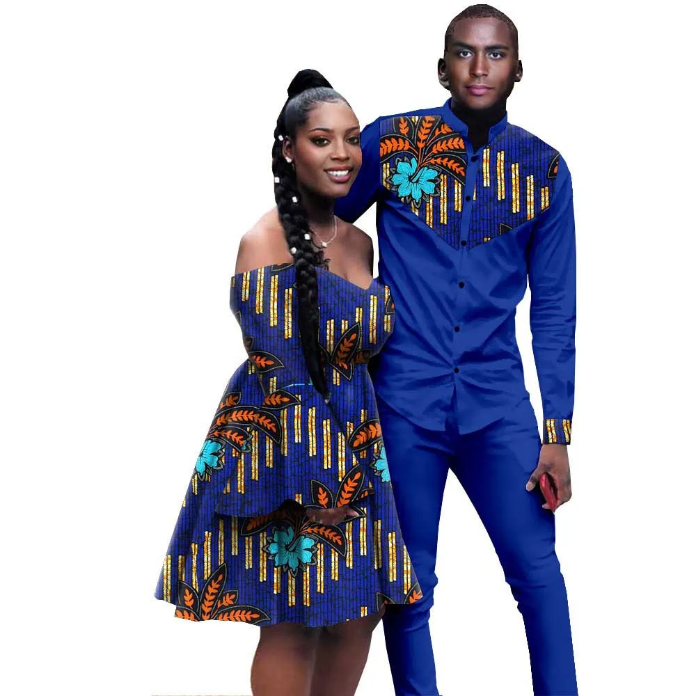 Design African Clothes for Couple Dashiki African Women Print Elegant Dresses Match Men Outfits Bazin Top Shirts and Pants Sets
Design African Clothes for Couple Dashiki African Women Print Elegant Dresses Match Men Outfits Bazin Top Shirts and Pants Sets