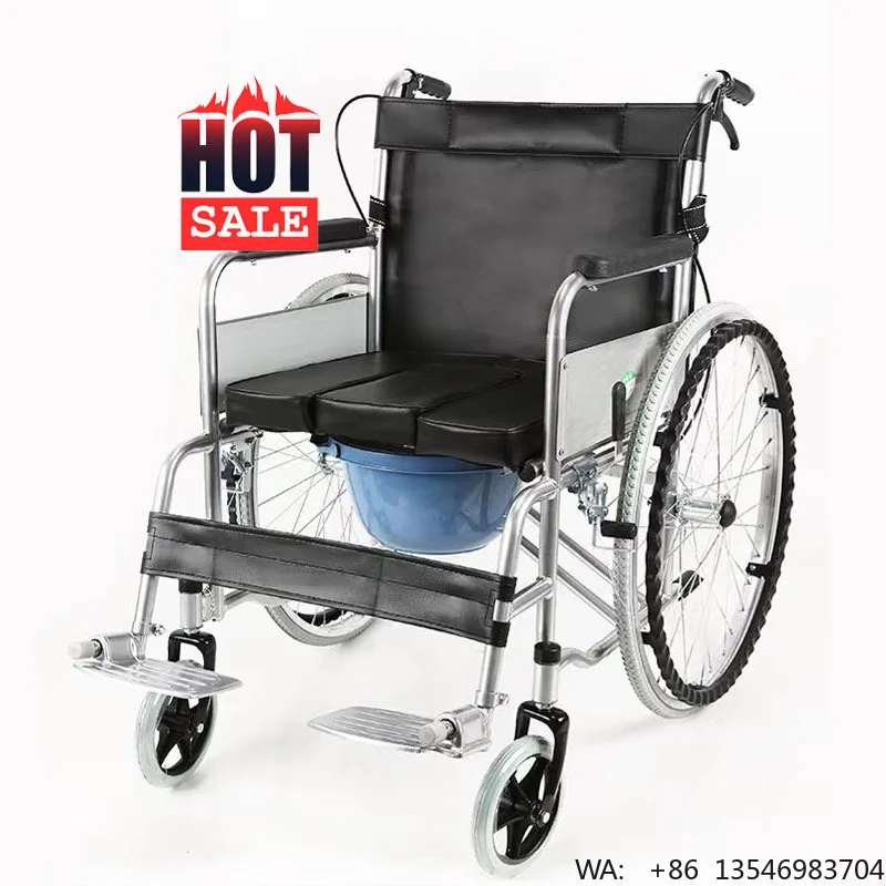 Best-selling Model: Electroplated Manual Wheelchair with a Built-in Toilet Seat, Specially Designed for the Elderly (Model 809).
Best-selling Model: Electroplated Manual Wheelchair with a Built-in Toilet Seat, Specially Designed for the Elderly (Model 809).