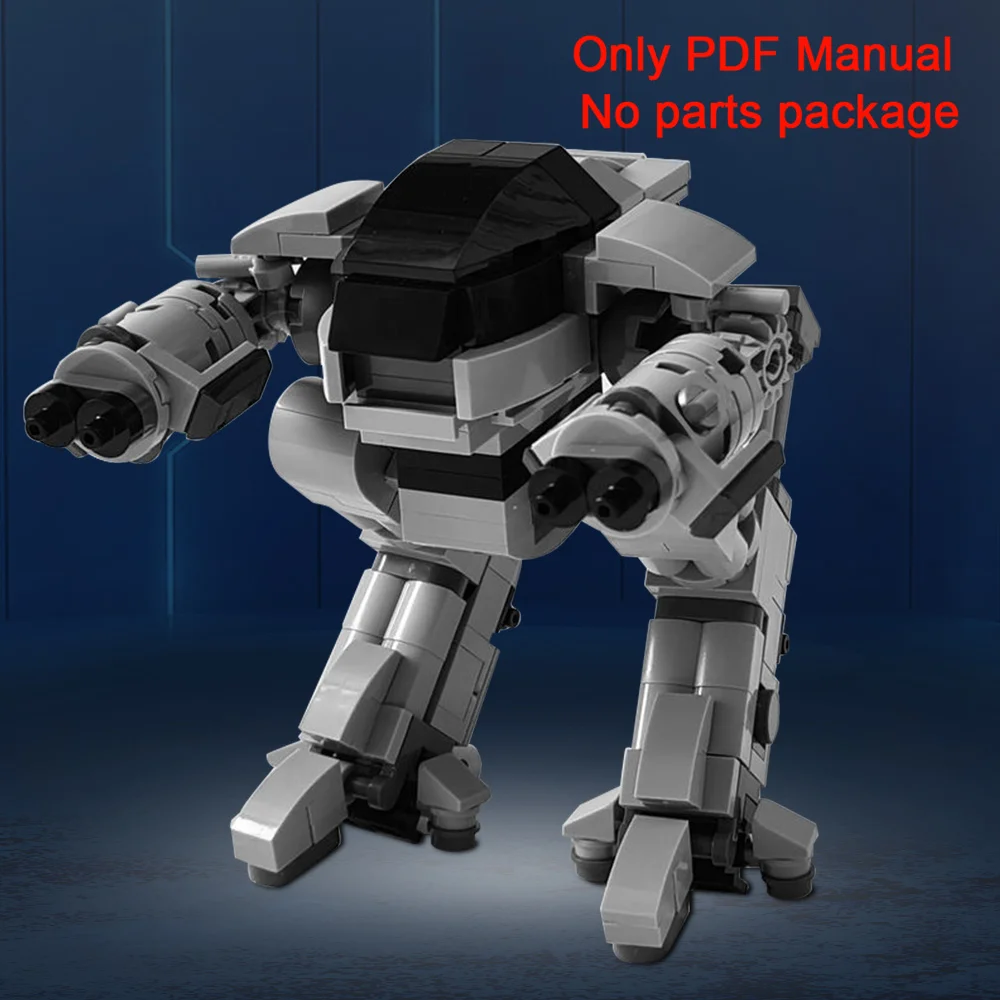 Механические строительные блоки MOC ED209 RoboCop, PDF инструкция ED209, список деталей робота (только PDF руководство, без деталей)
Механические строительные блоки MOC ED209 RoboCop, PDF инструкция ED209, список деталей робота (только PDF руководство, без деталей)