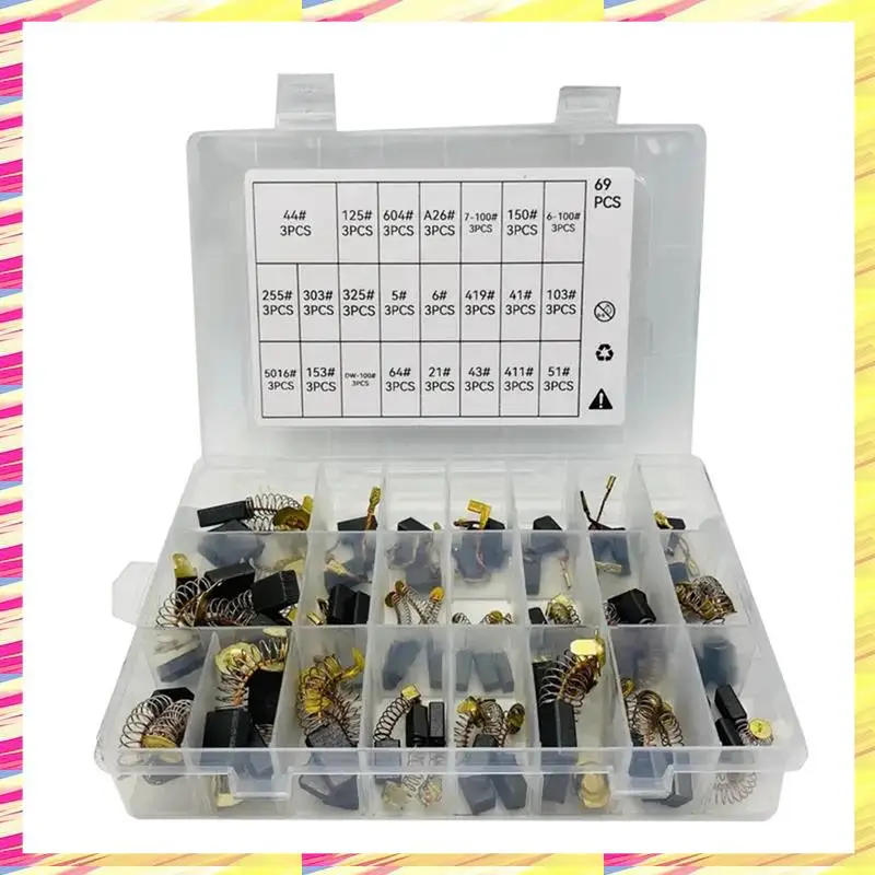 ABJJ 69Pcs Electric Motor Carbon Brushes For Power Tool Replacement Parts For The Maintenance Of Carbon Brush Motors
ABJJ 69Pcs Electric Motor Carbon Brushes For Power Tool Replacement Parts For The Maintenance Of Carbon Brush Motors