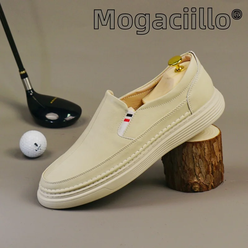 Men's Genuine Leather Loafers Soft Soled Flat Shoes Outdoor Casual Shoes Office Company Cowhide Luxury Sneakers for Men Mo-43211
Men's Genuine Leather Loafers Soft Soled Flat Shoes Outdoor Casual Shoes Office Company Cowhide Luxury Sneakers for Men Mo-43211