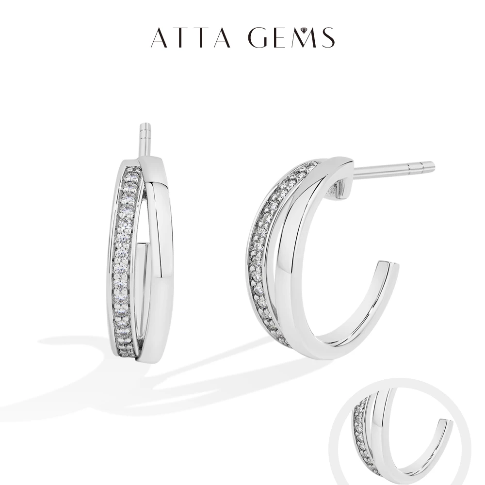 ATTAGEM новые классические серьги с муассанитом, женские серьги из стерлингового серебра 925 пробы, роскошные серьги высокого качества с бриллиантами, ювелирные изделия для вечеринок 
ATTAGEM новые классические серьги с муассанитом, женские серьги из стерлингового серебра 925 пробы, роскошные серьги высокого качества с бриллиантами, ювелирные изделия для вечеринок