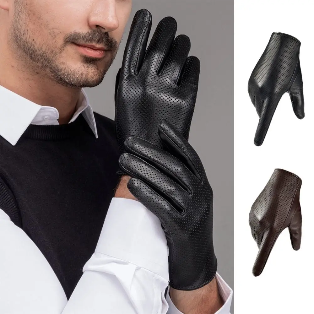 Solid Color Genuine Leather Men's Gloves Breathable Touchscreen Sheepskin Leather Gloves Warm Insulation Driving Gloves for Men
Solid Color Genuine Leather Men's Gloves Breathable Touchscreen Sheepskin Leather Gloves Warm Insulation Driving Gloves for Men