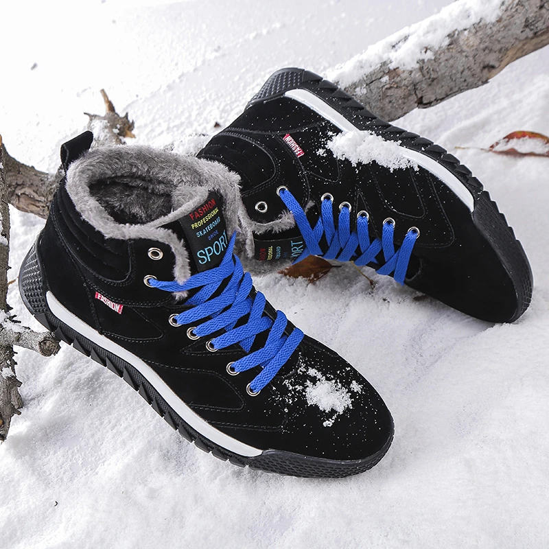 New winter sports shoes for men, warm high-top cotton shoes, casual snow boots, boots, men's shoes, autumn and winter skateboard
New winter sports shoes for men, warm high-top cotton shoes, casual snow boots, boots, men's shoes, autumn and winter skateboard