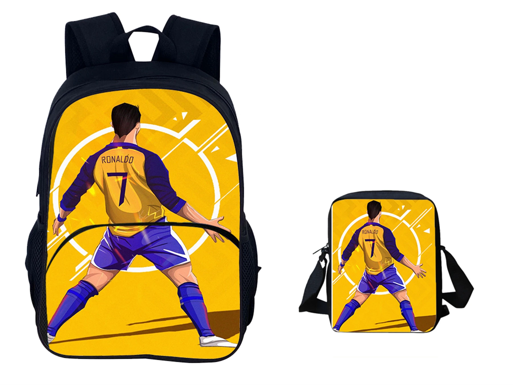 Kids Ronaldo Backpack with Shoulder Bag 2pcs Set-Football Star C-CR7 Book Bags Casual Daypack for Boys Girls Best Gift
Kids Ronaldo Backpack with Shoulder Bag 2pcs Set-Football Star C-CR7 Book Bags Casual Daypack for Boys Girls Best Gift