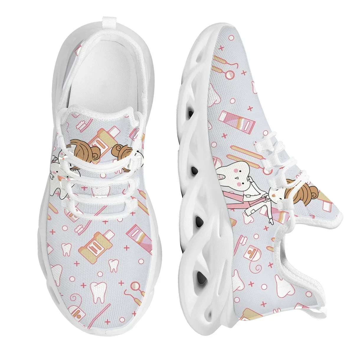 Dental Fairy Print Ladies Vulcanized Shoes Dentist Equipment Design Flat Shoes Breathable Lightweight Lace Up Sneakers Footwear
Dental Fairy Print Ladies Vulcanized Shoes Dentist Equipment Design Flat Shoes Breathable Lightweight Lace Up Sneakers Footwear