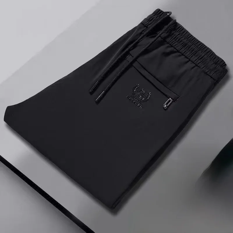 Men's Ice Silk Straight Leg Casual Pants Breathable Qui Dry Elastic Waist Large Size Comfortable Long Trousers Summer Wear
Men's Ice Silk Straight Leg Casual Pants Breathable Qui Dry Elastic Waist Large Size Comfortable Long Trousers Summer Wear
