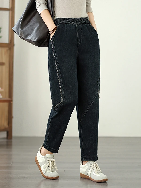 Модные джинсовые брюки-капри Slim Fit с вышивкой, длинные брюки-харланы, тонкие, молодежные, из хлопка и полиэстера, для весны и осени
Модные джинсовые брюки-капри Slim Fit с вышивкой, длинные брюки-харланы, тонкие, молодежные, из хлопка и полиэстера, для весны и осени