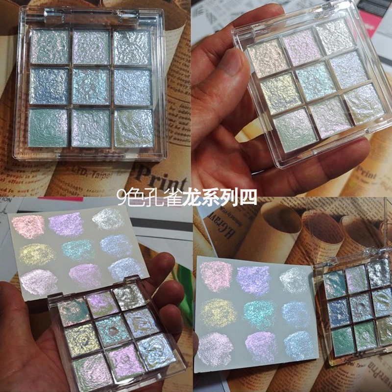 9 Color Nail Art Pearlescent Watercolor Paint Aurora Intense Sparkle Light Fastness Metallic Watercolor Paint Set Solid Pigments
9 Color Nail Art Pearlescent Watercolor Paint Aurora Intense Sparkle Light Fastness Metallic Watercolor Paint Set Solid Pigments