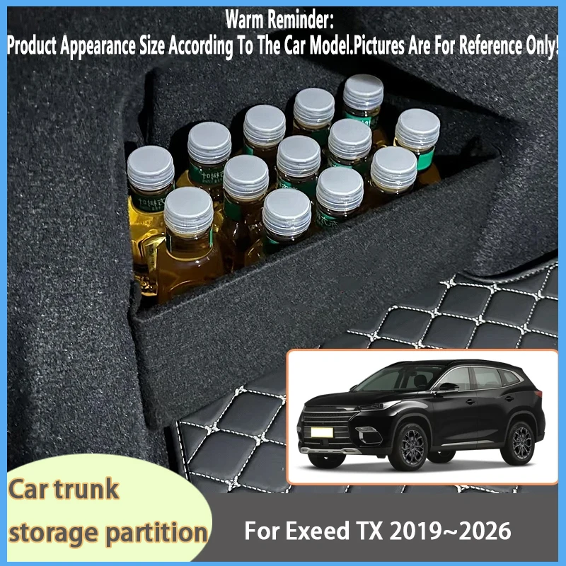 For Exeed TX 2019~2026 2025 M31T Car Organizer Thickening Trunk Side Partition Trunk Interior Storage Box Parts
For Exeed TX 2019~2026 2025 M31T Car Organizer Thickening Trunk Side Partition Trunk Interior Storage Box Parts
