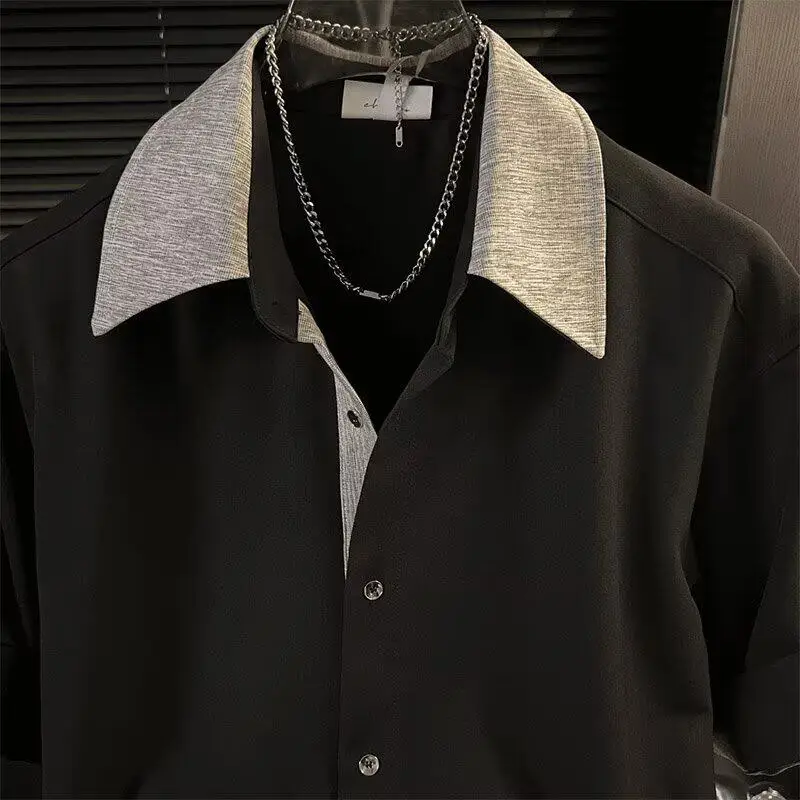 Thin Ice Silk Open Cardigan Hong Kong Style Shirt Collar Loose Short Sleeve Summer Handsome High End Feeling Men's Fashion
Thin Ice Silk Open Cardigan Hong Kong Style Shirt Collar Loose Short Sleeve Summer Handsome High End Feeling Men's Fashion