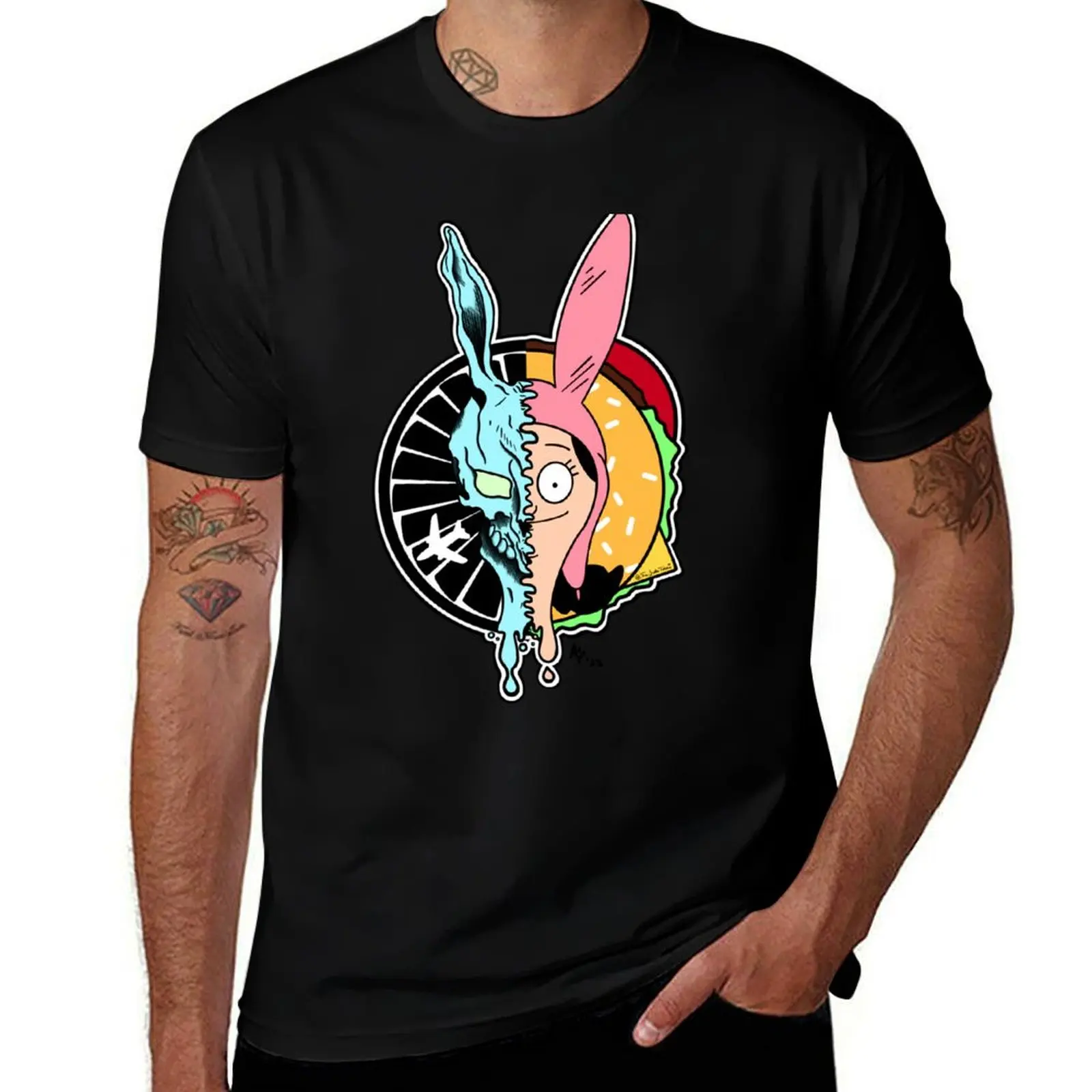 Donnie Darko/Bob’s Burgers Mashup T-Shirt Street Style Casual Tee Shirt
Donnie Darko/Bob’s Burgers Mashup T-Shirt Street Style Casual Tee Shirt