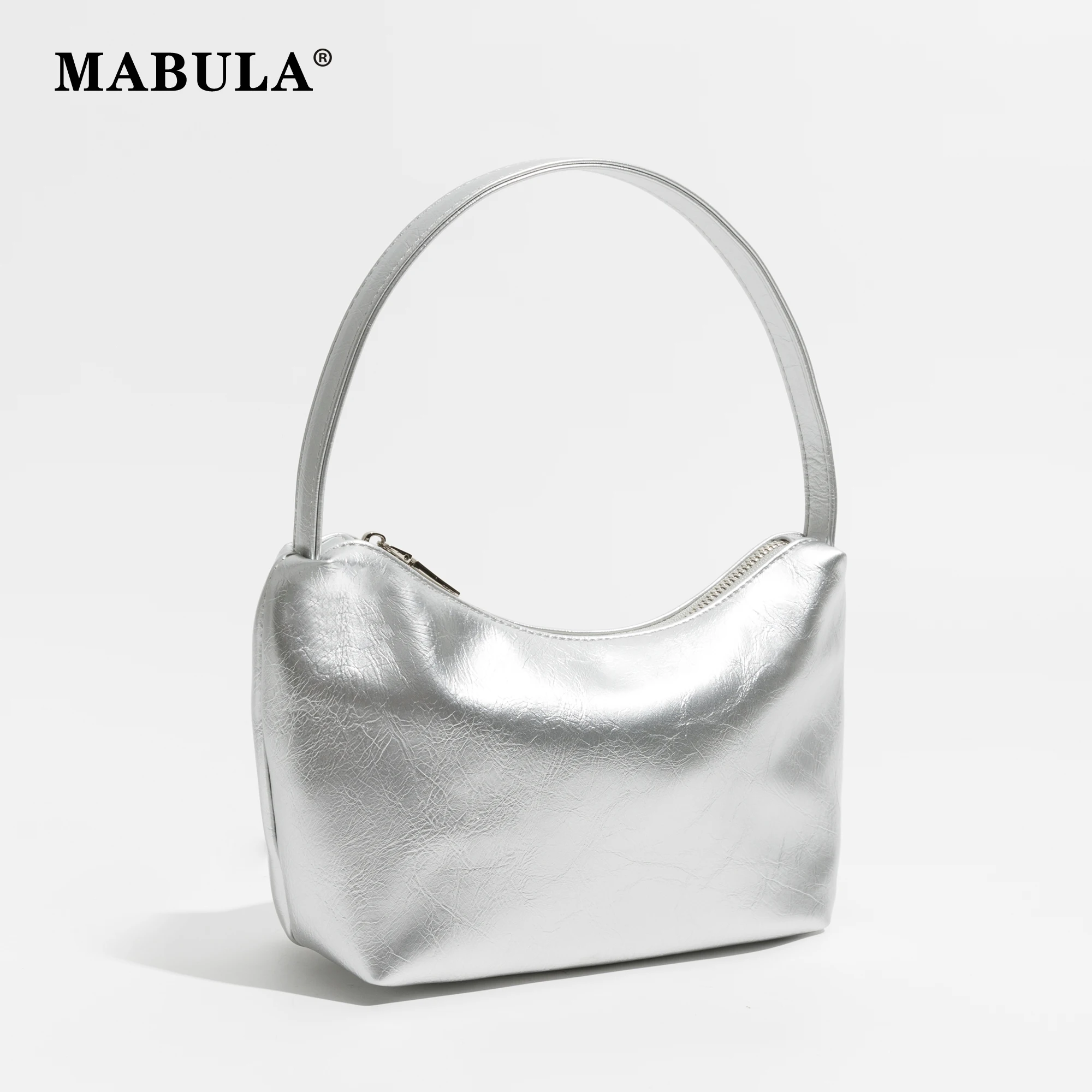 MABULA Half Moon Fashion Women Underarm Shoulder Bags PU Leather Small Phone Purses Tote Bag Female Elegant Solid Color Handbag
MABULA Half Moon Fashion Women Underarm Shoulder Bags PU Leather Small Phone Purses Tote Bag Female Elegant Solid Color Handbag
