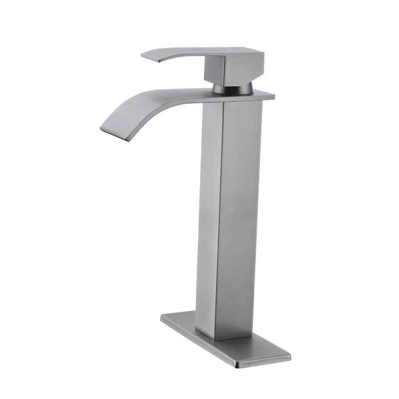 Waterfall Spout Bathroom Faucet,Single Handle Bathroom Vanity Sink Faucet
Waterfall Spout Bathroom Faucet,Single Handle Bathroom Vanity Sink Faucet