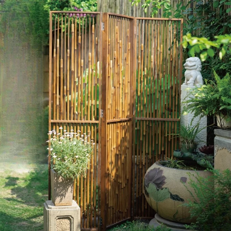 Garden landscaping arrangement Outdoor bamboo screen Balcony Garden partition ornament
Garden landscaping arrangement Outdoor bamboo screen Balcony Garden partition ornament