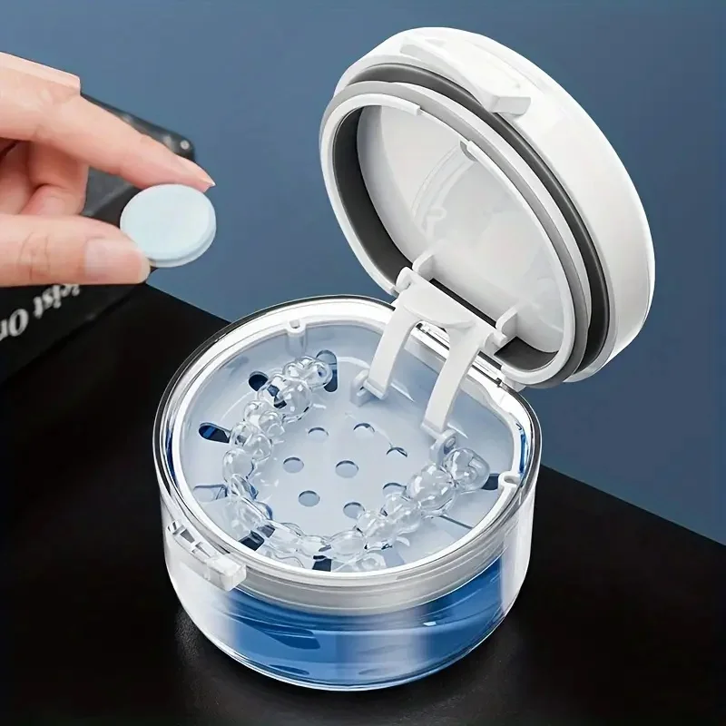 Denture cleaning Storage Box With Hanging Capacity,Storage Box for Invisible Braces,Compact Denture Case with Mirror,with Strain
Denture cleaning Storage Box With Hanging Capacity,Storage Box for Invisible Braces,Compact Denture Case with Mirror,with Strain