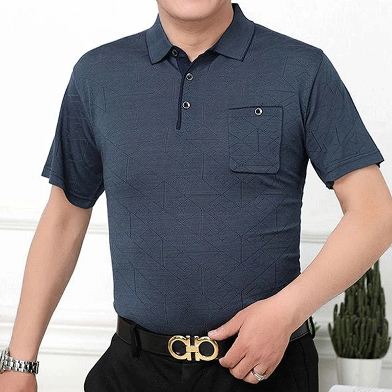 2023 Summer New Fashion Trend Business Casual Men's Clothing Oversized Jacquard Comfortable All-match Spliced Pocket Polo Shirt
2023 Summer New Fashion Trend Business Casual Men's Clothing Oversized Jacquard Comfortable All-match Spliced Pocket Polo Shirt