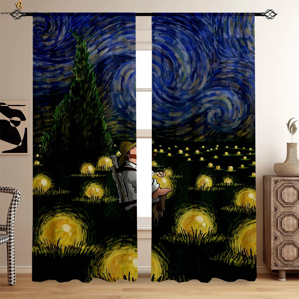 Art Oil Painting Printed Curtains Retro Style Pole Pocket Curtains Suitable For Bedroom Living Room Studio Decorative Curtains
Art Oil Painting Printed Curtains Retro Style Pole Pocket Curtains Suitable For Bedroom Living Room Studio Decorative Curtains