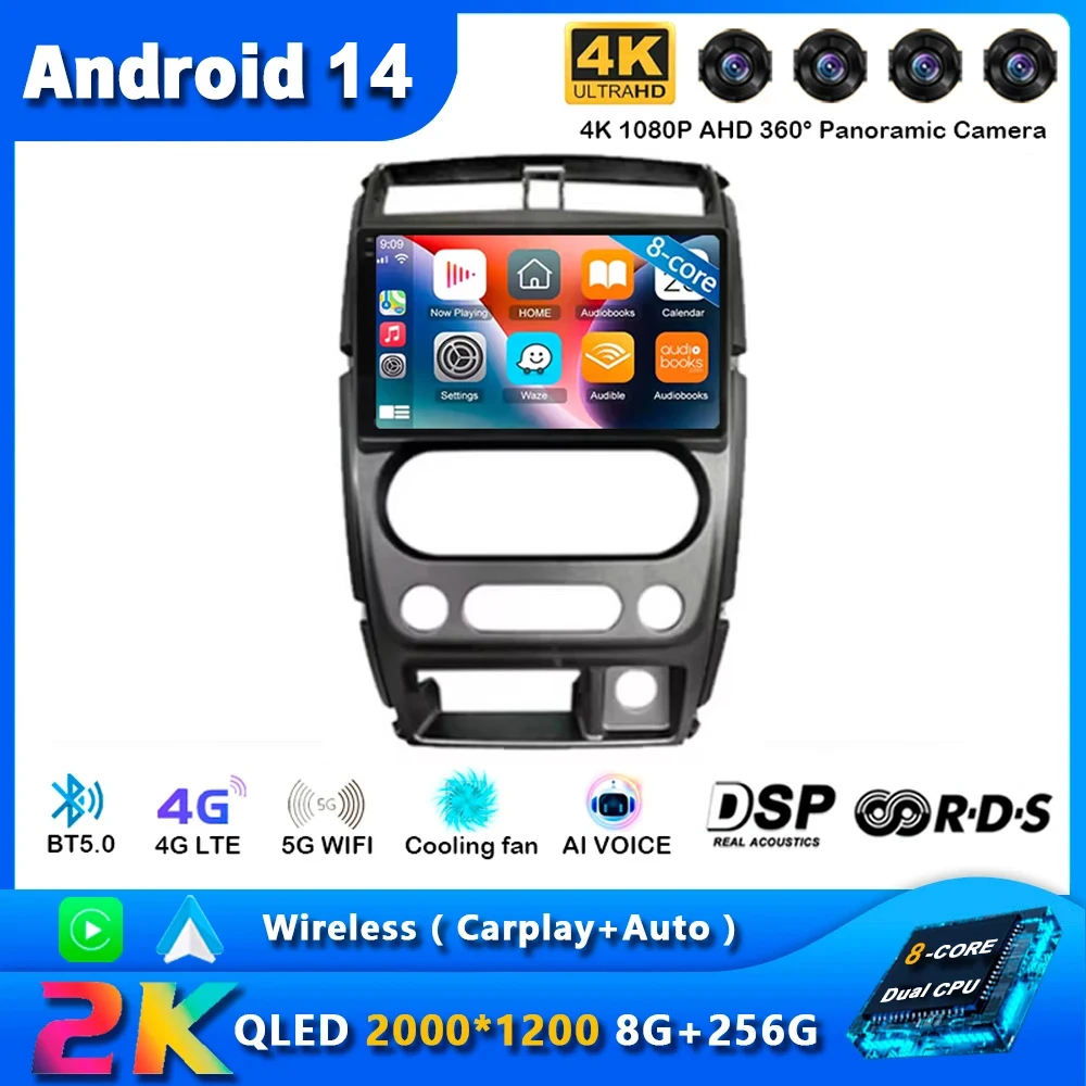 Android 14 Carplay Car Radio For Suzuki Jimny 3 2005 - 2019 Navigation GPS Multimedia Player Stereo WiFi+4G 2 DIN BT 360 camera
Android 14 Carplay Car Radio For Suzuki Jimny 3 2005 - 2019 Navigation GPS Multimedia Player Stereo WiFi+4G 2 DIN BT 360 camera